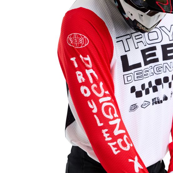 Maillot cross Troy Lee Designs GP Pro Air Standard - Rouge Blanc Noir