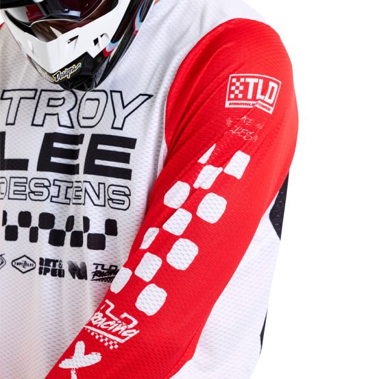 Maillot cross Troy Lee Designs GP Pro Air Standard - Rouge Blanc Noir