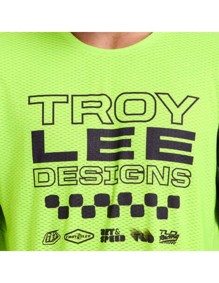 Maillot cross Troy Lee Designs GP Pro Air Standard - Jaune fluo Noir