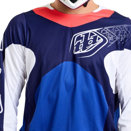 Maillot cross Troy Lee Designs GP Pro Frames - Bleu Blanc
