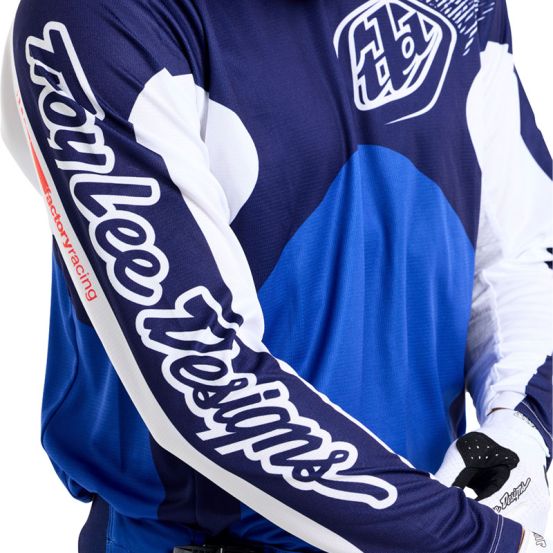 Maillot cross Troy Lee Designs GP Pro Frames - Bleu Blanc