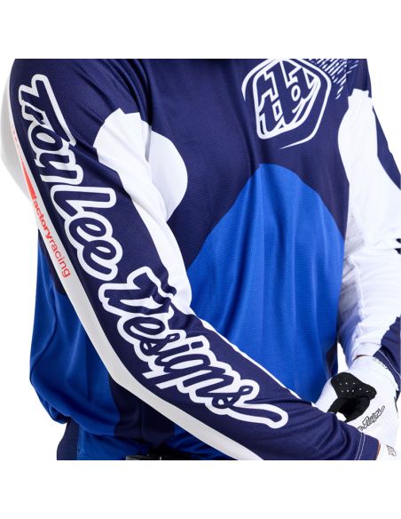 Maillot cross Troy Lee Designs GP Pro Frames - Bleu Blanc
