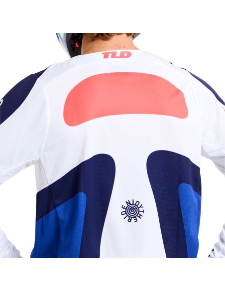 Maillot cross Troy Lee Designs GP Pro Frames - Bleu Blanc