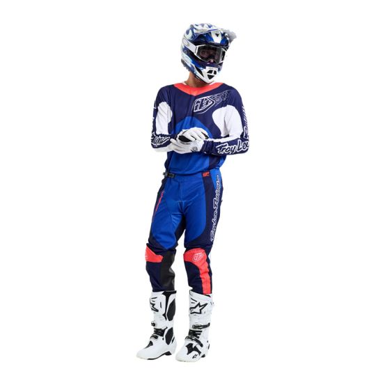Maillot cross Troy Lee Designs GP Pro Frames - Bleu Blanc
