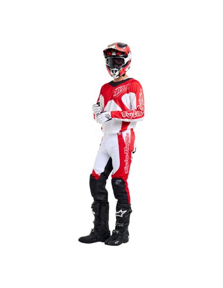 Maillot cross Troy Lee Designs GP Pro Frames - Blanc Rouge