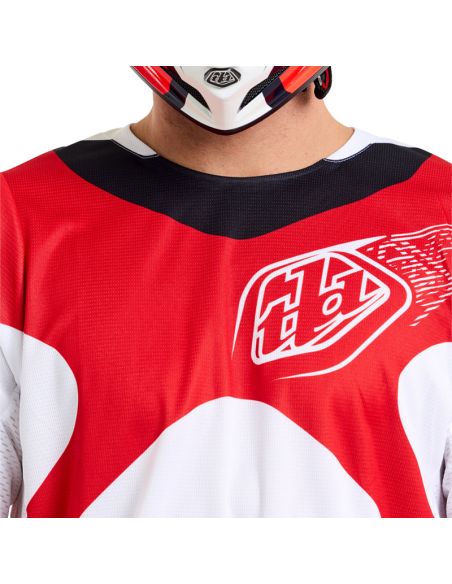 Maillot cross Troy Lee Designs GP Pro Frames - Blanc Rouge