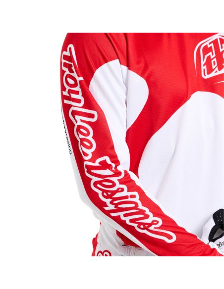 Maillot cross Troy Lee Designs GP Pro Frames - Blanc Rouge