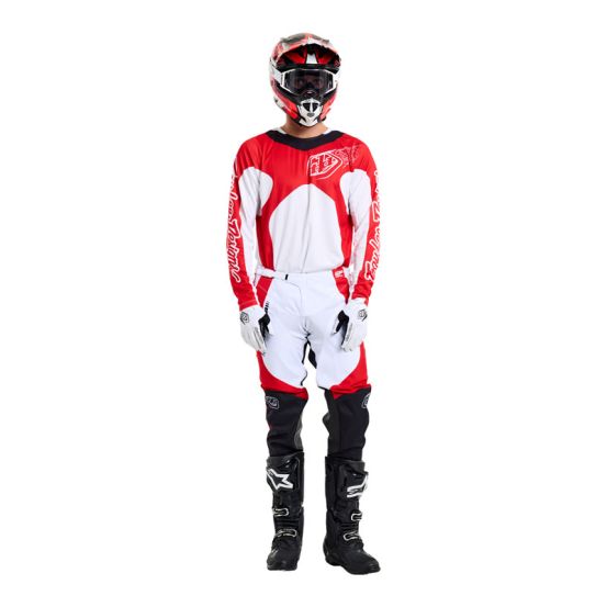 Maillot cross Troy Lee Designs GP Pro Frames - Blanc Rouge