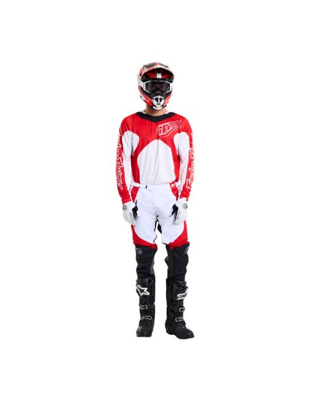 Maillot cross Troy Lee Designs GP Pro Frames - Blanc Rouge