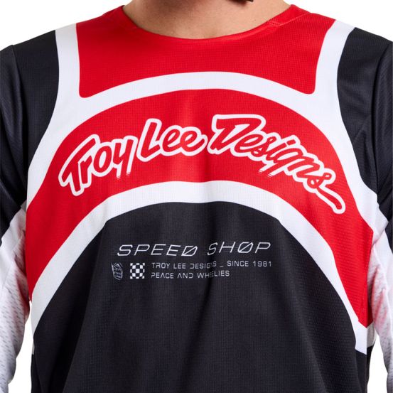 Maillot cross Troy Lee Designs GP Pro Swerve - Noir Rouge