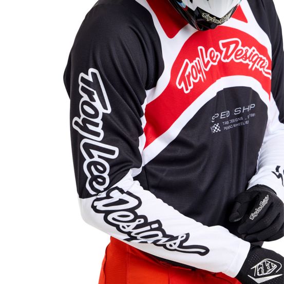 Maillot cross Troy Lee Designs GP Pro Swerve - Noir Rouge