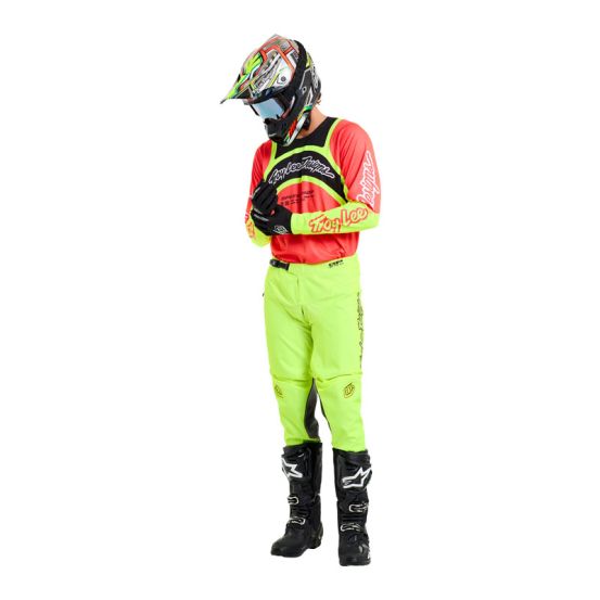 Maillot cross Troy Lee Designs GP Pro Swerve - Infra Rouge Jaune