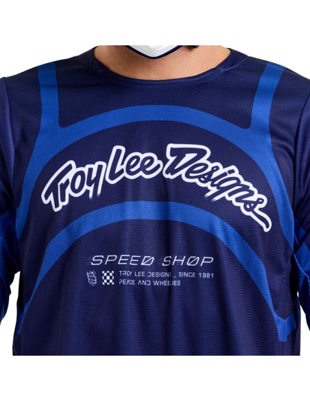 Maillot cross Troy Lee Designs GP Pro Swerve - Bleu