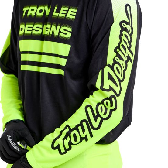 Maillot cross Troy Lee Designs GP Pro Segment - Noir Jaune