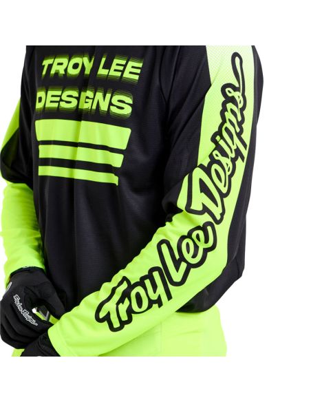 Maillot cross Troy Lee Designs GP Pro Segment - Noir Jaune
