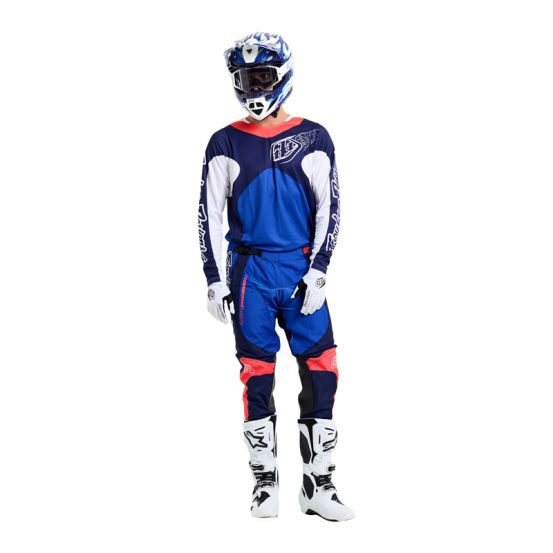 Pantalon cross Troy Lee Designs GP Pro Frames - Bleu Blanc