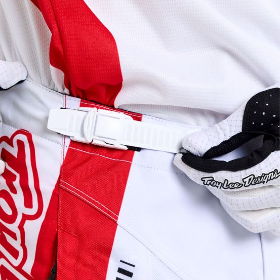 Pantalon cross Troy Lee Designs GP Pro Frames - Blanc Rouge