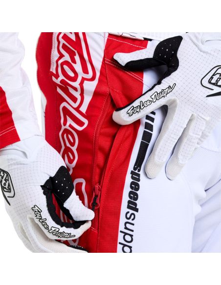 Pantalon cross Troy Lee Designs GP Pro Frames - Blanc Rouge