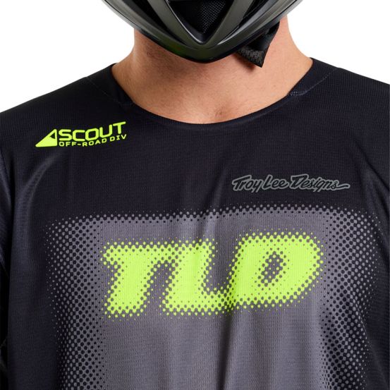 Maillot cross Troy Lee Designs Scout GP Pro Fade Out - Noir