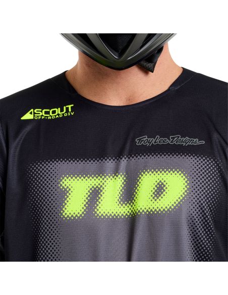Maillot cross Troy Lee Designs Scout GP Pro Fade Out - Noir