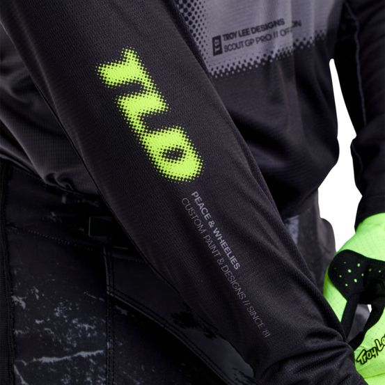 Maillot cross Troy Lee Designs Scout GP Pro Fade Out - Noir