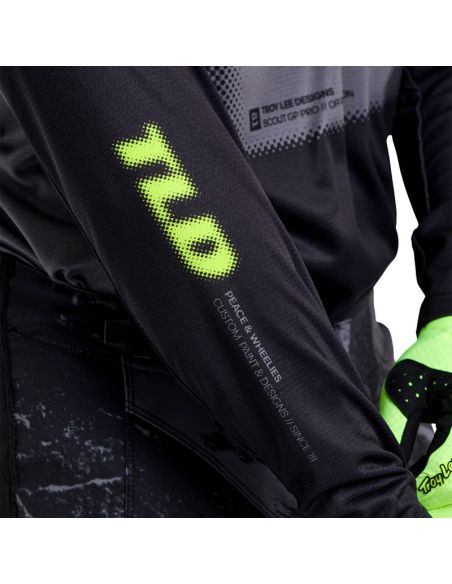 Maillot cross Troy Lee Designs Scout GP Pro Fade Out - Noir
