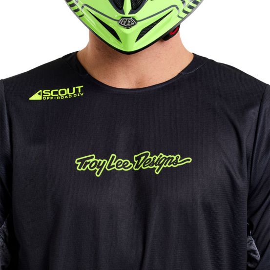 Maillot cross Troy Lee Designs Scout GP Pro Slab - Noir