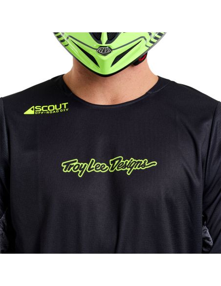 Maillot cross Troy Lee Designs Scout GP Pro Slab - Noir
