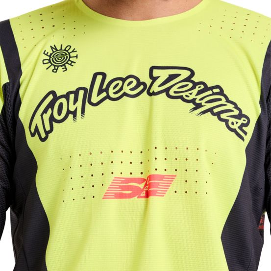 Maillot cross Troy Lee Designs SE Pro Roam - Jaune fluo
