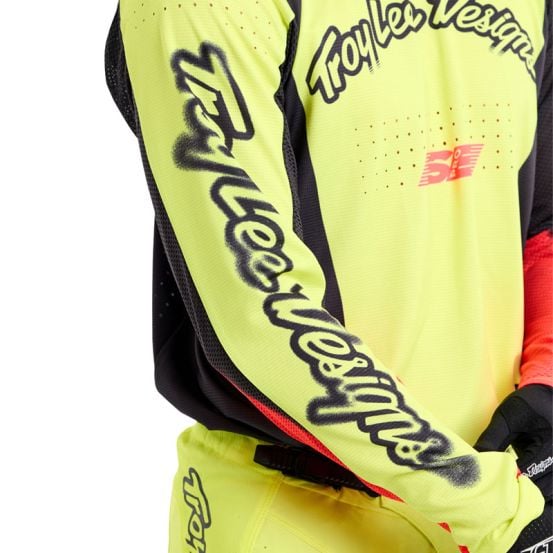 Maillot cross Troy Lee Designs SE Pro Roam - Jaune fluo