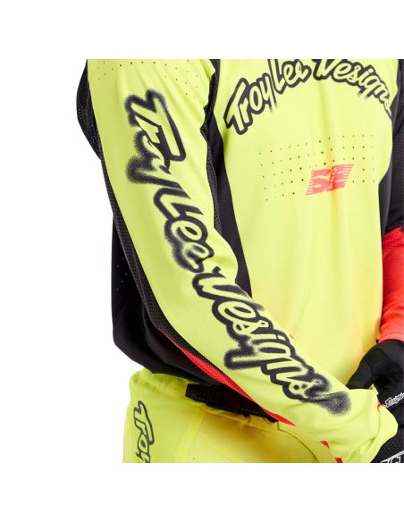 Maillot cross Troy Lee Designs SE Pro Roam - Jaune fluo