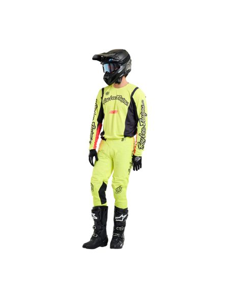 Maillot cross Troy Lee Designs SE Pro Roam - Jaune fluo