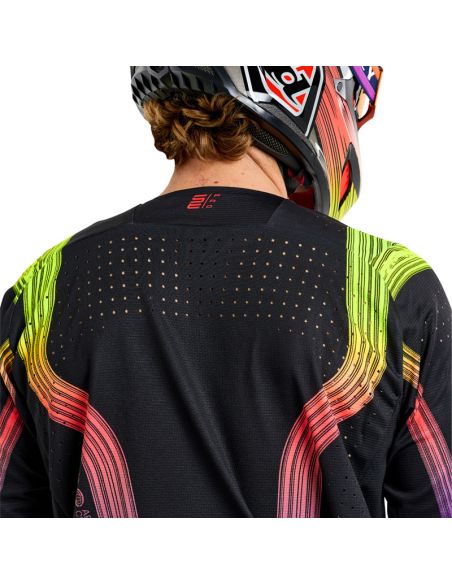 Maillot cross Troy Lee Designs SE Pro Stripes - Noir Multicolore