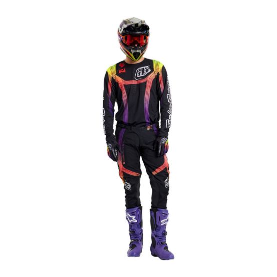 Maillot cross Troy Lee Designs SE Pro Stripes - Noir Multicolore