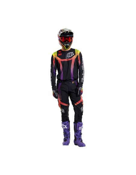 Maillot cross Troy Lee Designs SE Pro Stripes - Noir Multicolore