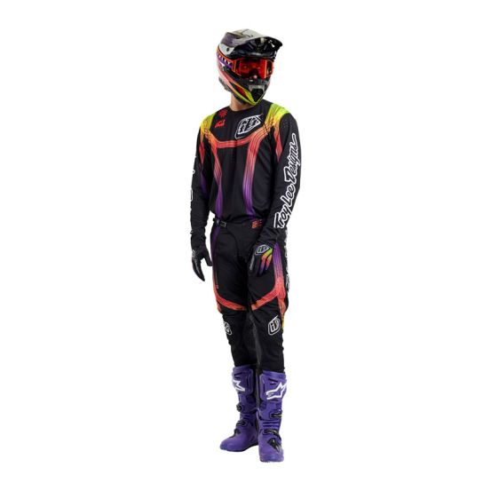 Maillot cross Troy Lee Designs SE Pro Stripes - Noir Multicolore