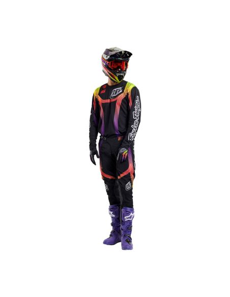 Maillot cross Troy Lee Designs SE Pro Stripes - Noir Multicolore