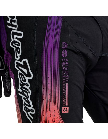Pantalon cross Troy Lee Designs SE Pro Stripes - Noir Multicolore