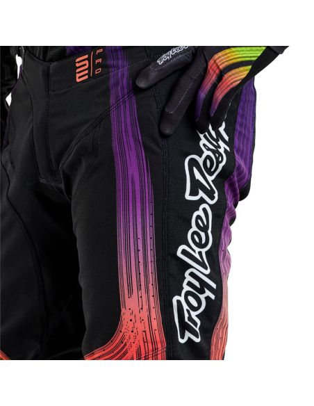 Pantalon cross Troy Lee Designs SE Pro Stripes - Noir Multicolore