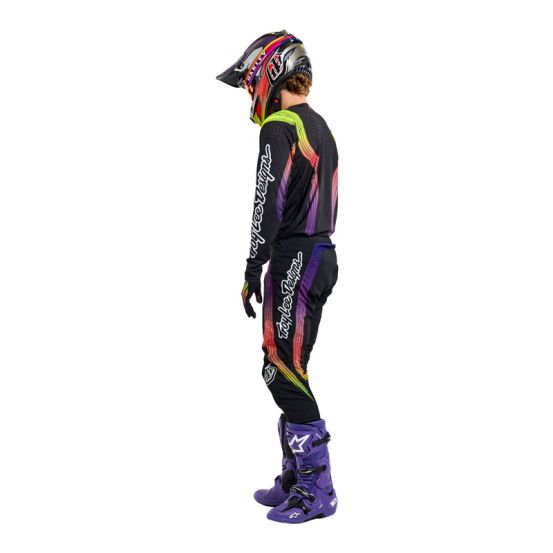 Pantalon cross Troy Lee Designs SE Pro Stripes - Noir Multicolore