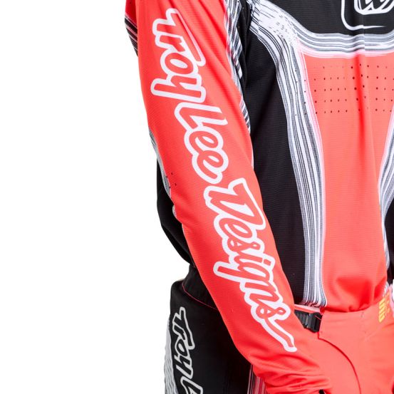 Maillot cross enfant Troy Lee Designs SE PRO Stripes - Infra Rouge Noir