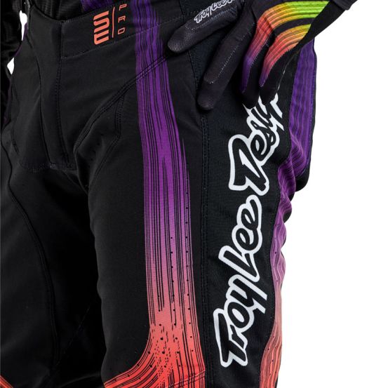 Pantalon cross enfant Troy Lee Designs SE Pro Stripes - Noir Multicolore