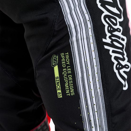 Pantalon cross enfant Troy Lee Designs SE Pro Stripes - Infra Rouge Noir