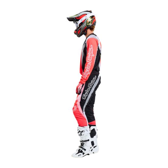 Pantalon cross enfant Troy Lee Designs SE Pro Stripes - Infra Rouge Noir