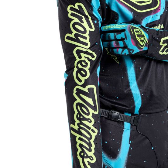 Maillot cross Troy Lee Designs SE Ultra Membrane - Noir Jaune