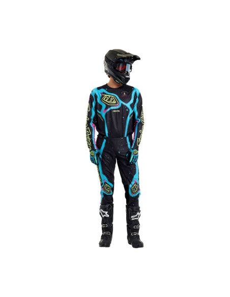 Maillot cross Troy Lee Designs SE Ultra Membrane - Noir Jaune