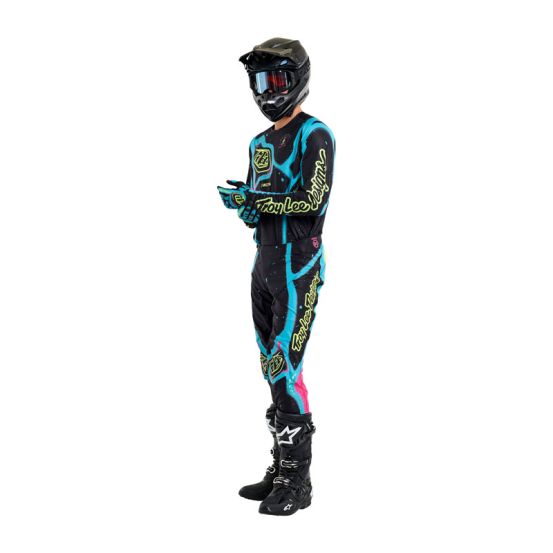 Maillot cross Troy Lee Designs SE Ultra Membrane - Noir Jaune
