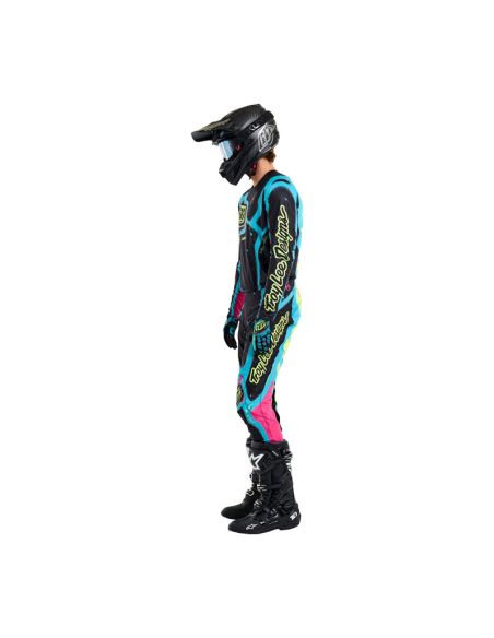 Maillot cross Troy Lee Designs SE Ultra Membrane - Noir Jaune