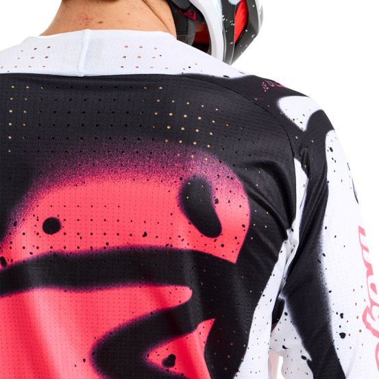 Maillot cross Troy Lee Designs SE Ultra Membrane - Blanc Infra Rouge