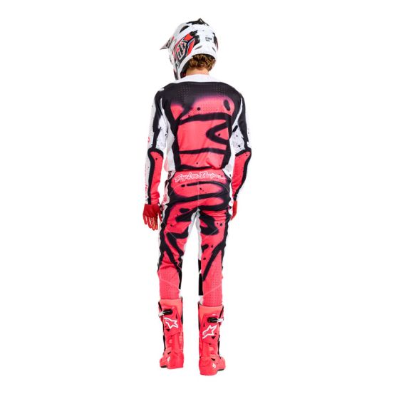 Maillot cross Troy Lee Designs SE Ultra Membrane - Blanc Infra Rouge